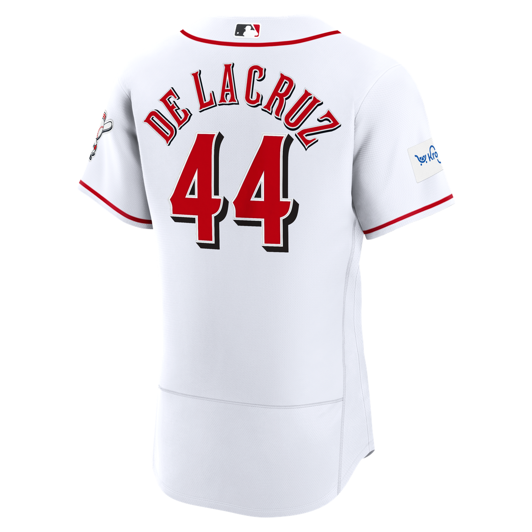Cincinnati Reds Elly De La Cruz Alternate Authentic Sponsor Patch Jersey | Red