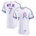 Kansas City Royals Bobby Witt Jr. 2026 City Connect Authentic Sponsor Patch Jersey | White
