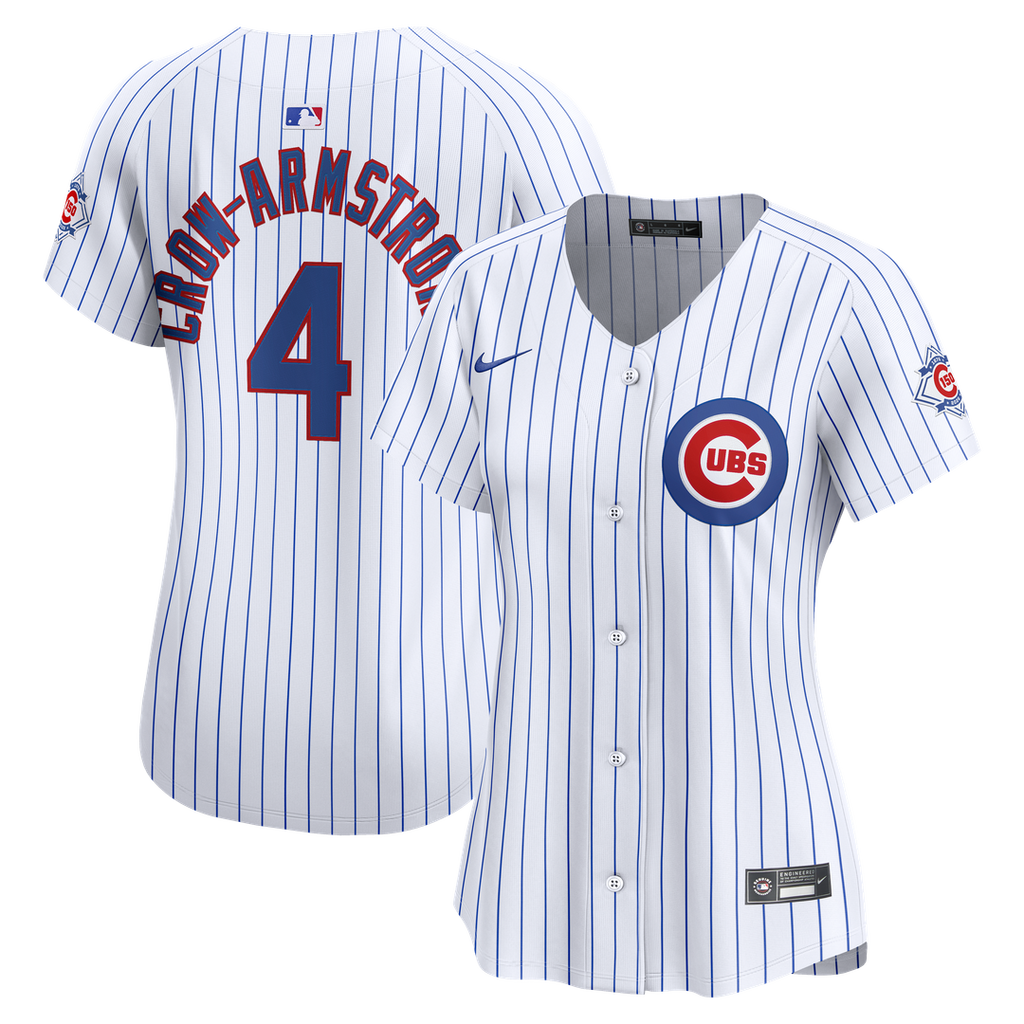 Chicago Cubs Pete Crow - Armstrong Women's 150th Anniversary Limited Jersey | White