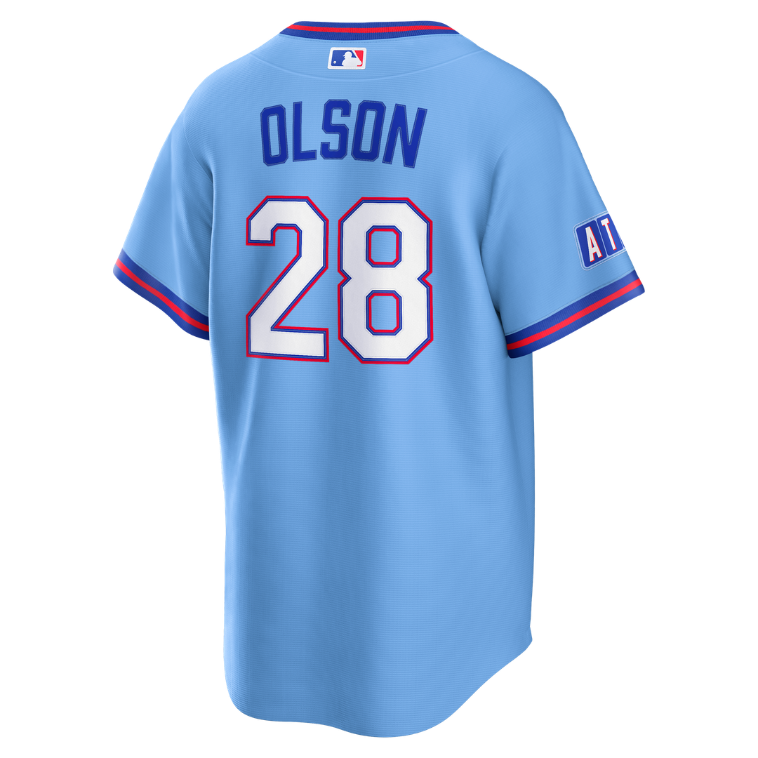 Atlanta Braves Matt Olson 2026 City Connect Stadium Jersey | Powder Blue