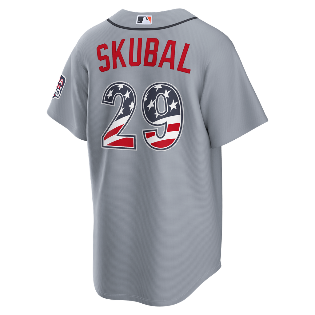 Detroit Tigers Tarik Skubal USA 250 Fourth of July Road Stadium Jersey | Gray