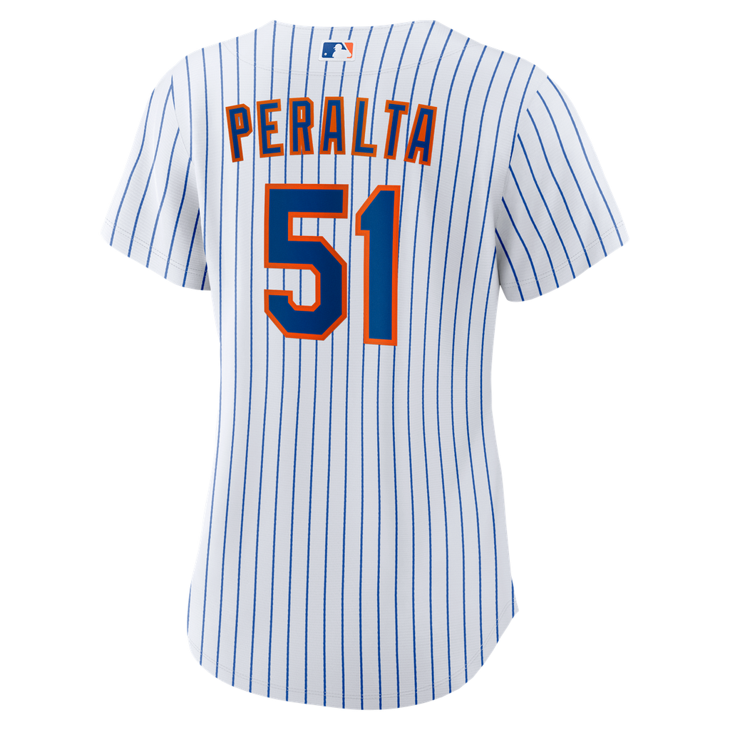 New York Mets Freddy Peralta Women's Home Replica Jersey | White