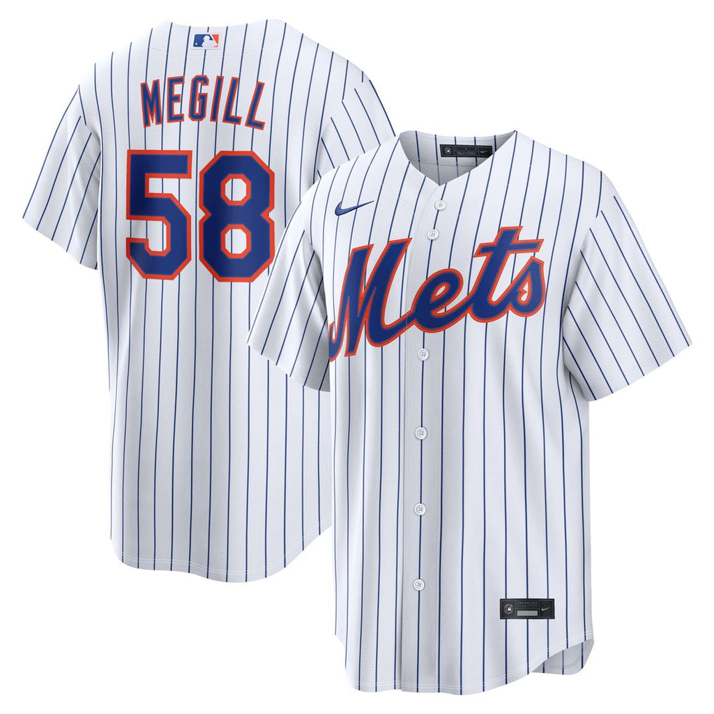 New York Mets Tylor Megill Home Replica Jersey | White