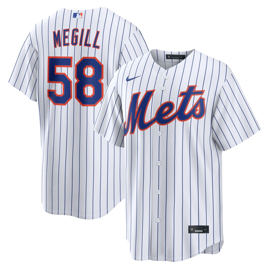 New York Mets Tylor Megill Home Replica Jersey | White