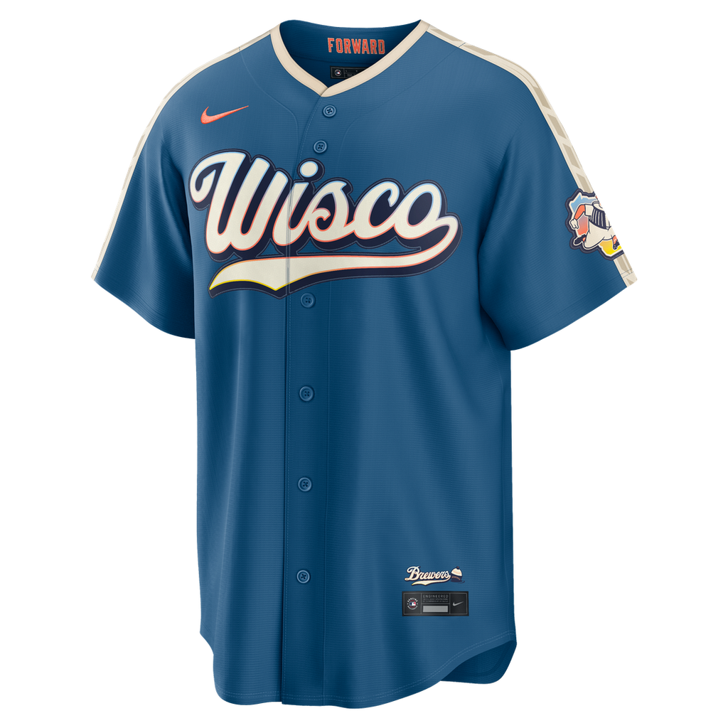 Milwaukee Brewers 2026 City Connect Stadium Jersey | Mineral Blue
