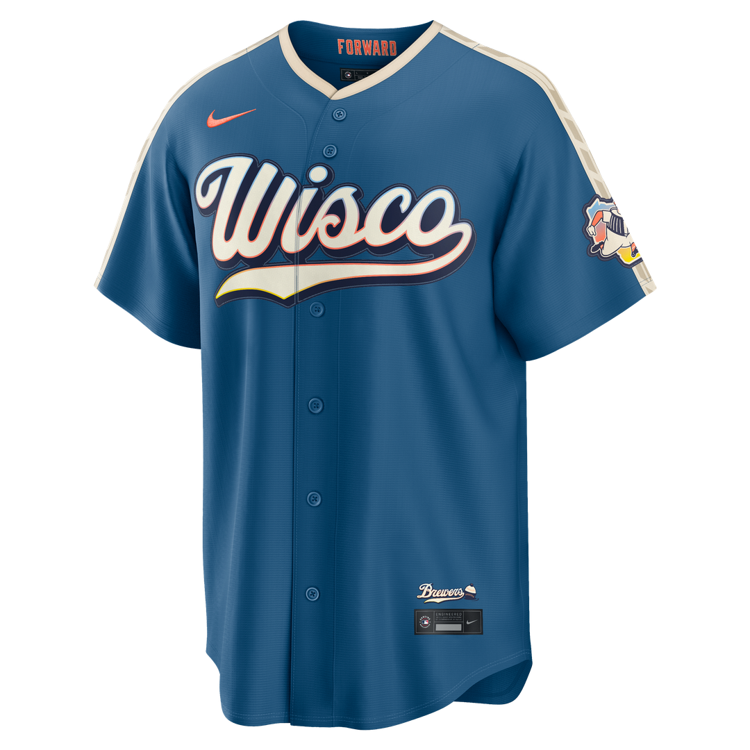 Milwaukee Brewers 2026 City Connect Stadium Jersey | Mineral Blue