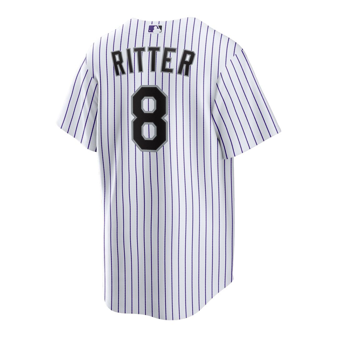 Colorado Rockies Ryan Ritter Home Replica Jersey | White
