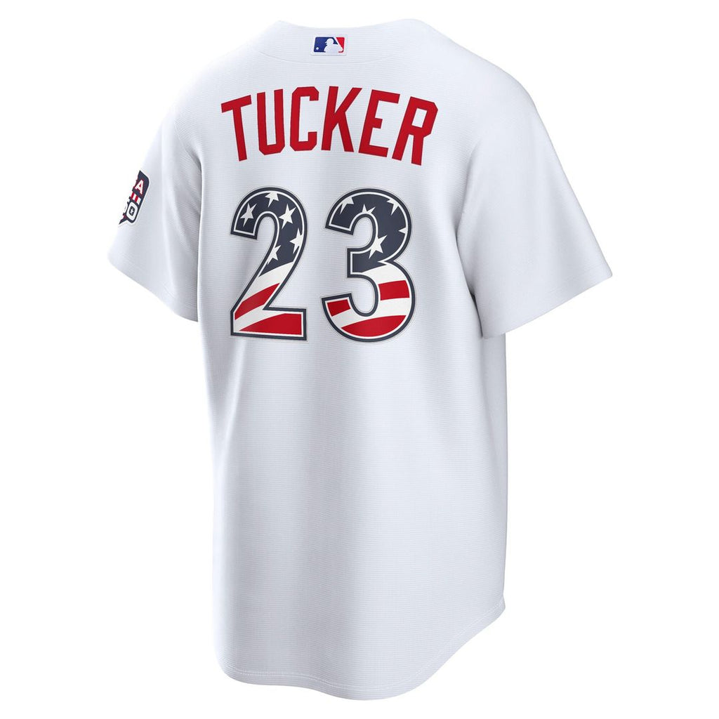Los Angeles Dodgers Kyle Tucker USA 250 Fourth of July Home Stadium Jersey | White