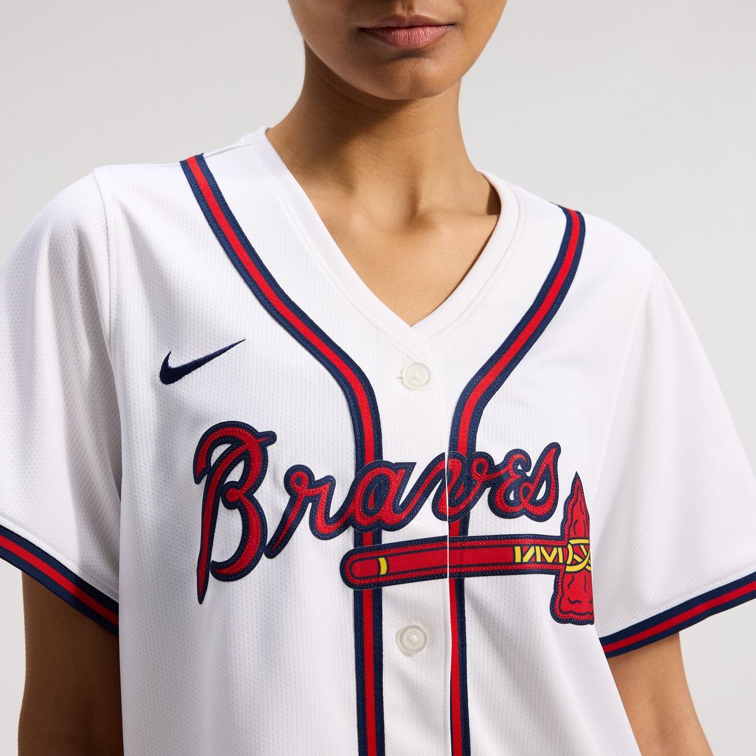 Atlanta Braves Home Women's Limited Jersey | White