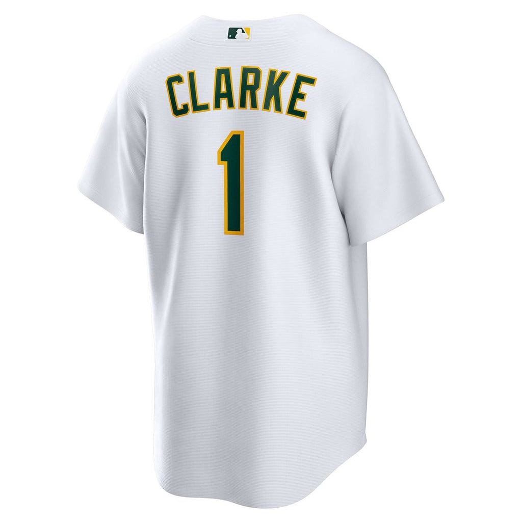 Athletics Denzel Clarke Home Replica Jersey | White