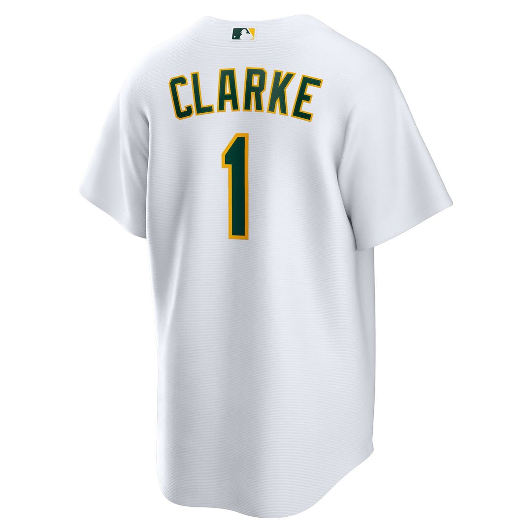 Athletics Denzel Clarke Home Replica Jersey | White