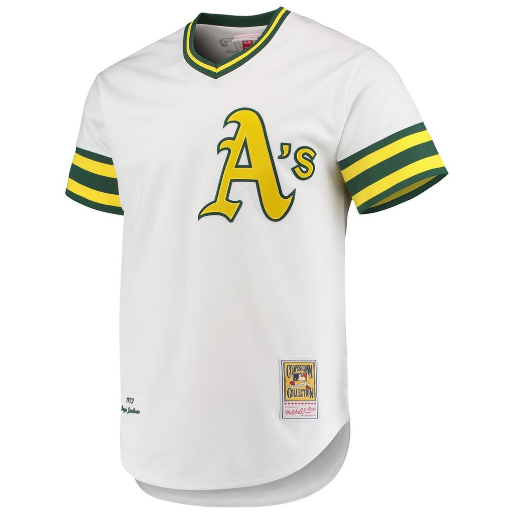 Athletics Reggie Jackson 1972 Cooperstown Authentic Jersey | White