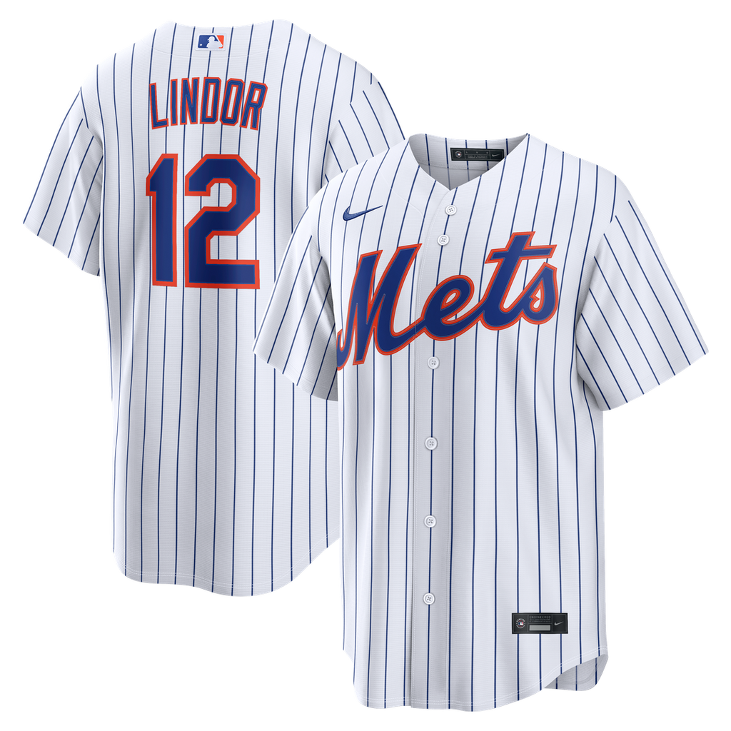 New York Mets Francisco Lindor Home Replica Jersey | White
