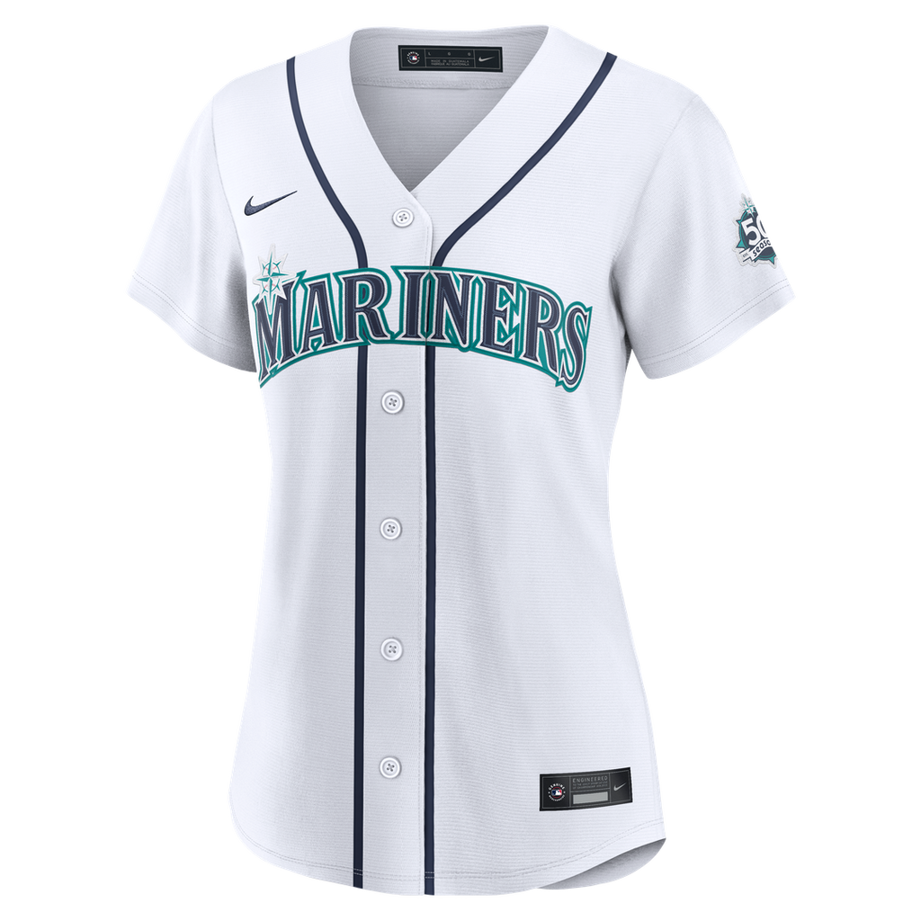Seattle Mariners Women's Home 50th Season Stadium Jersey | White