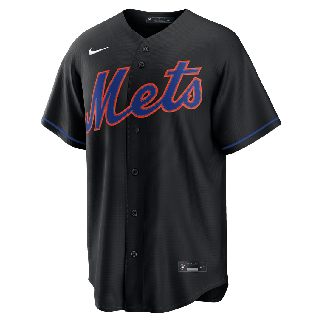 New York Mets Francisco Lindor Alternate Replica Jersey | Black