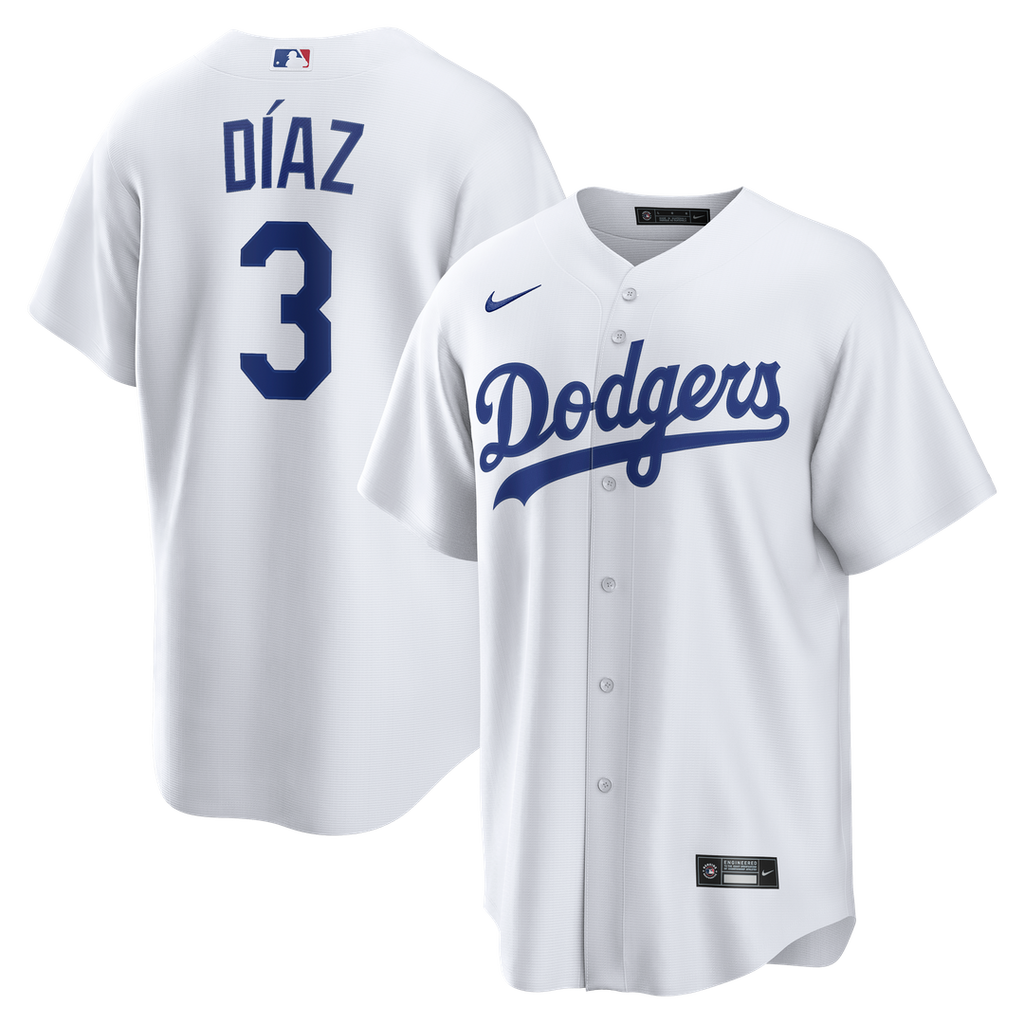 Los Angeles Dodgers Edwin Díaz Home Replica Jersey | White