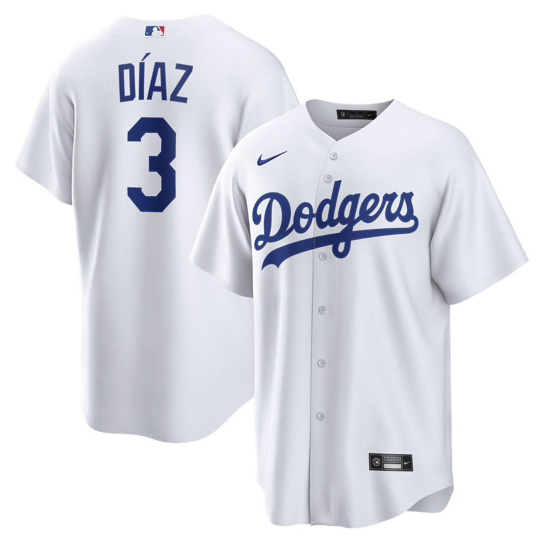 Los Angeles Dodgers Edwin Díaz Home Replica Jersey | White