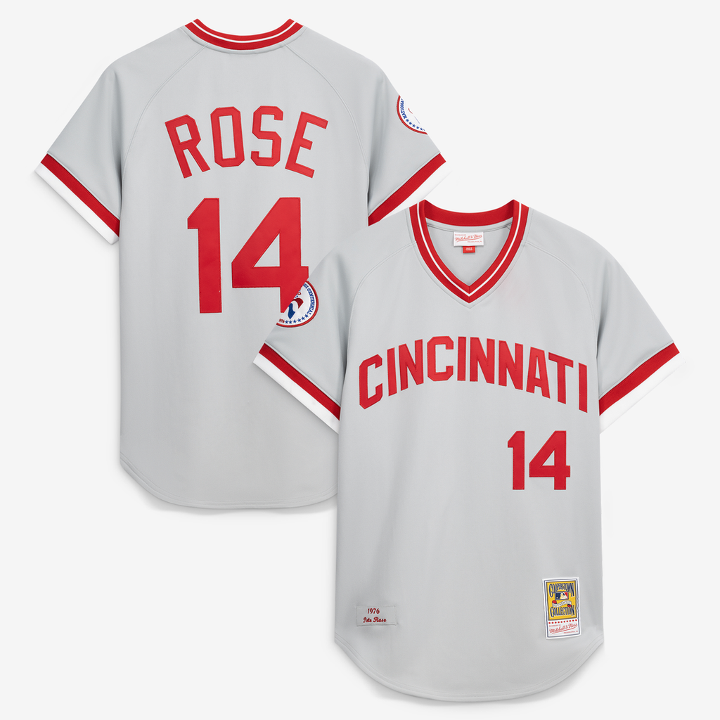Cincinnati Reds Pete Rose 1976 Authentic Jersey | Gray