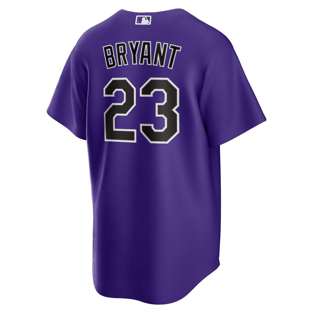Colorado Rockies Kris Bryant Alternate Replica Jersey | Purple