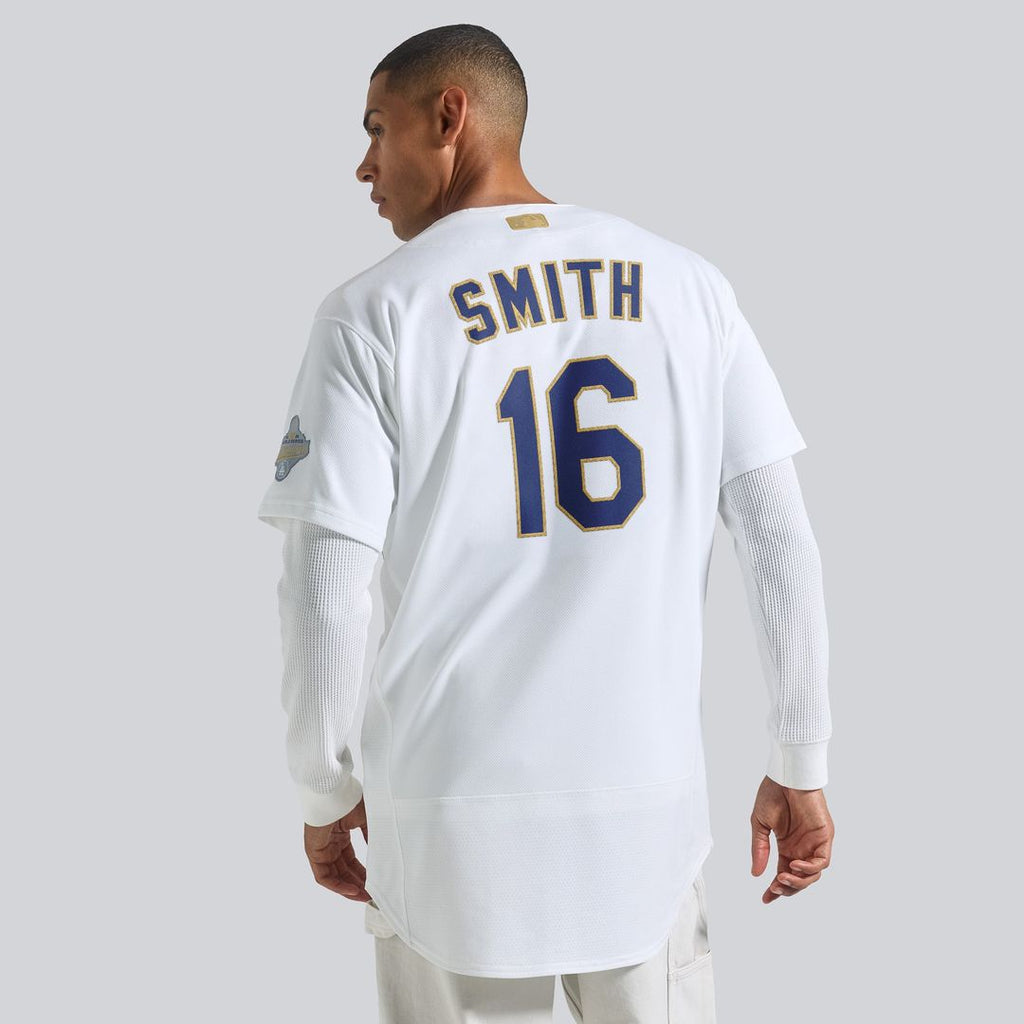 Los Angeles Dodgers Will Smith 2026 Gold Collection Authentic Jersey | White