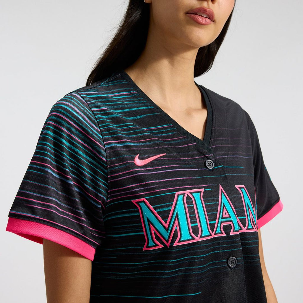 Miami Marlins Women's 2025 City Connect Limited Jersey | Black