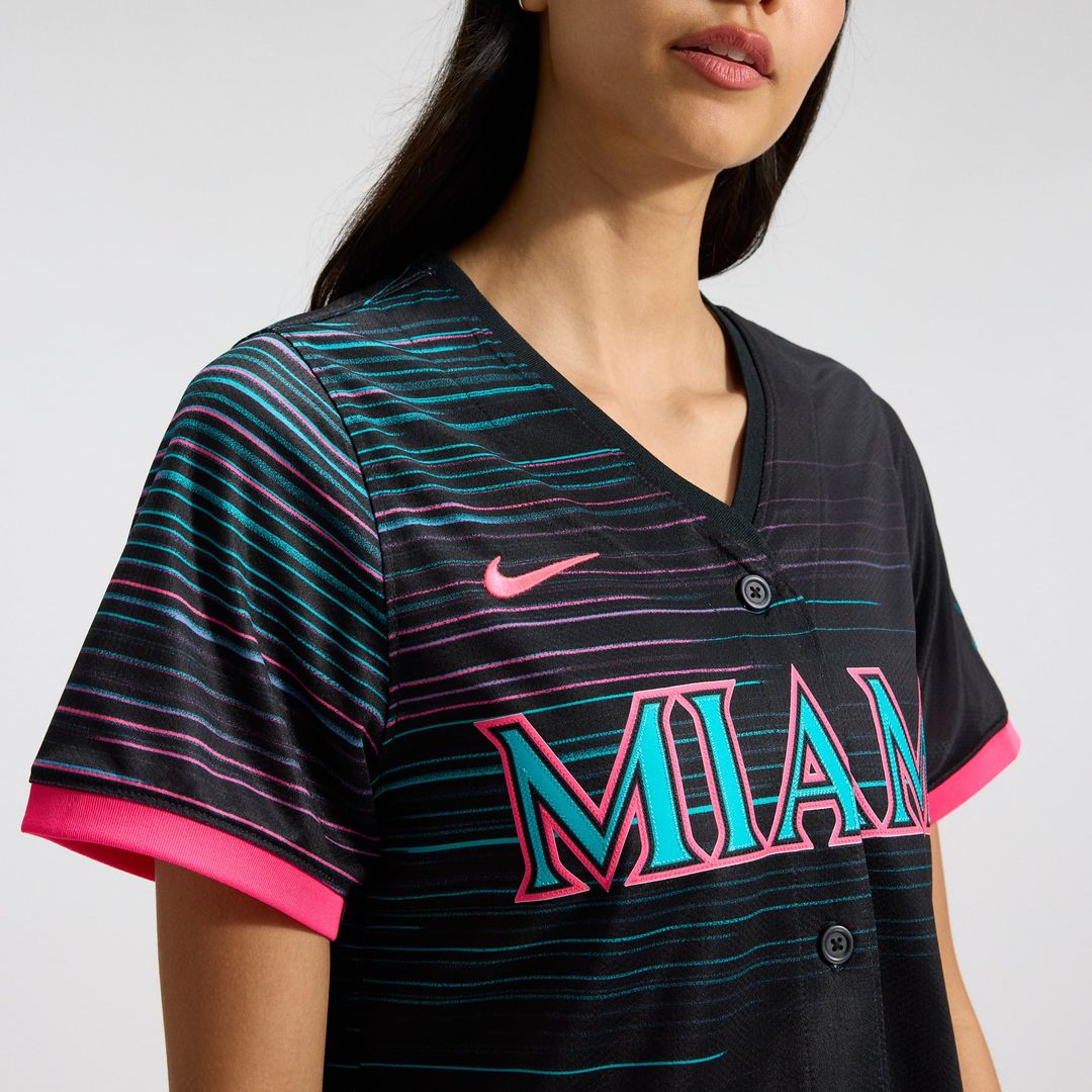 Miami Marlins Women's 2025 City Connect Limited Jersey | Black
