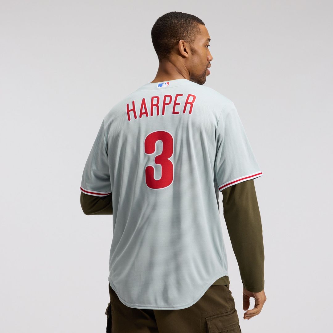 Philadelphia Phillies Bryce Harper Road Replica Jersey | Gray