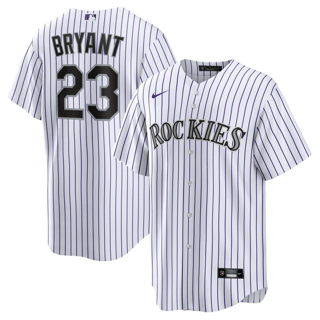 Colorado Rockies Kris Bryant Replica Jersey | White/Purple