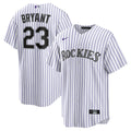 Colorado Rockies Kris Bryant Replica Jersey | White/Purple