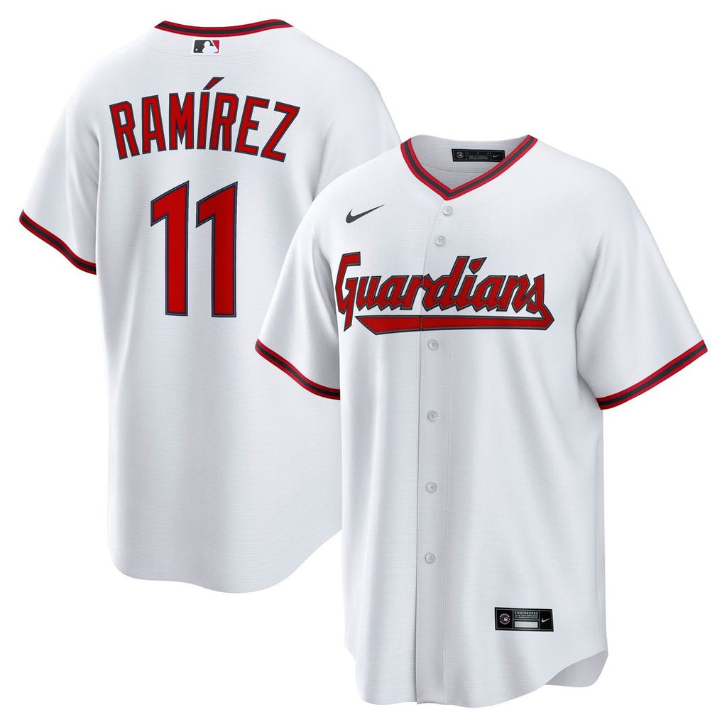 Cleveland Guardians José Ramírez Home Replica Jersey | White
