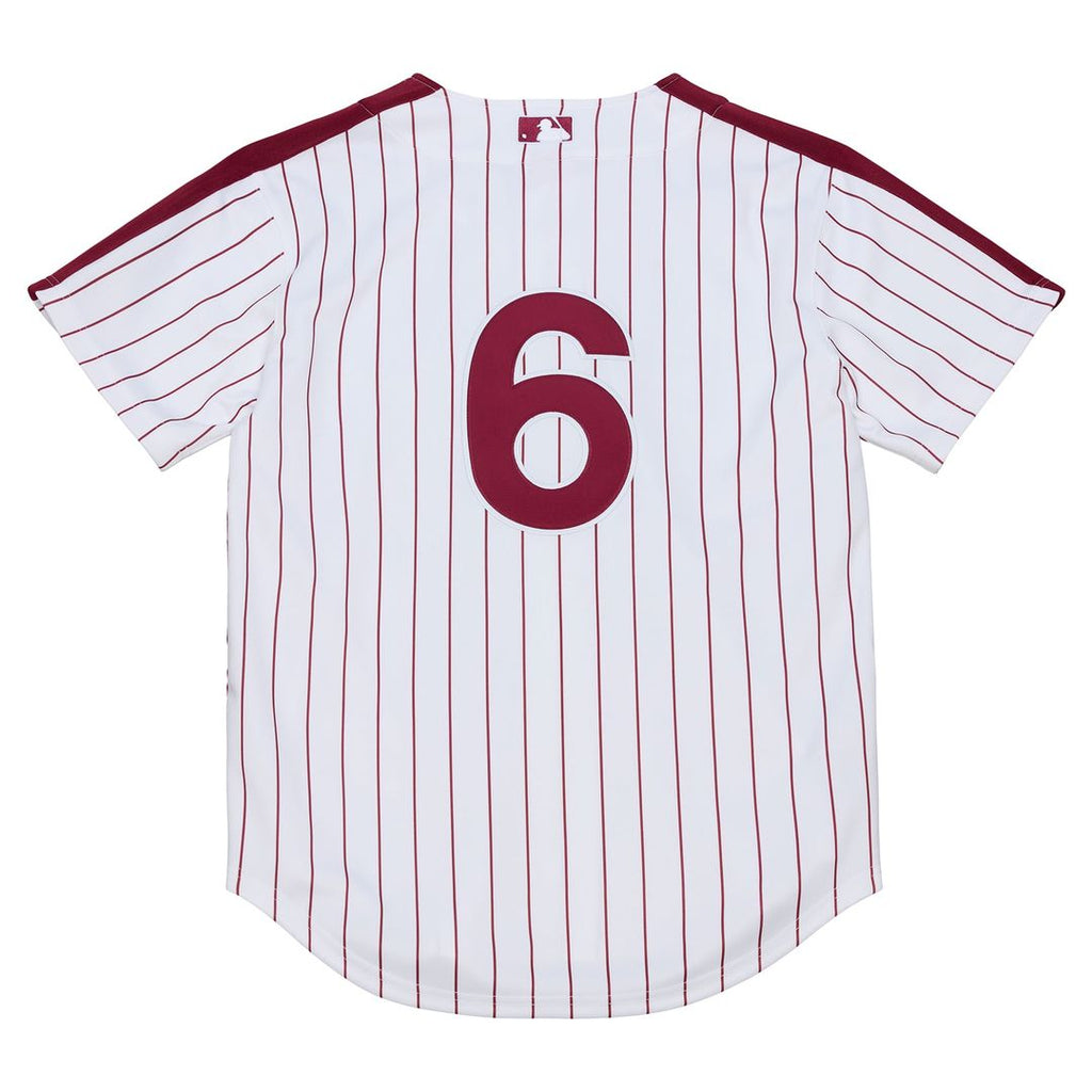 Philadelphia Phillies Jimmy Rollins 2003 Cooperstown Authentic Jersey | White