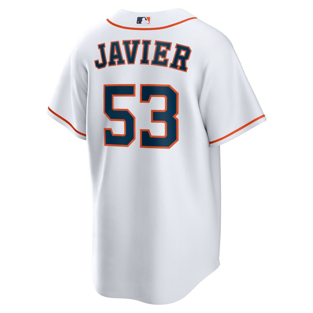 Houston Astros Cristian Javier Home Replica Jersey | White