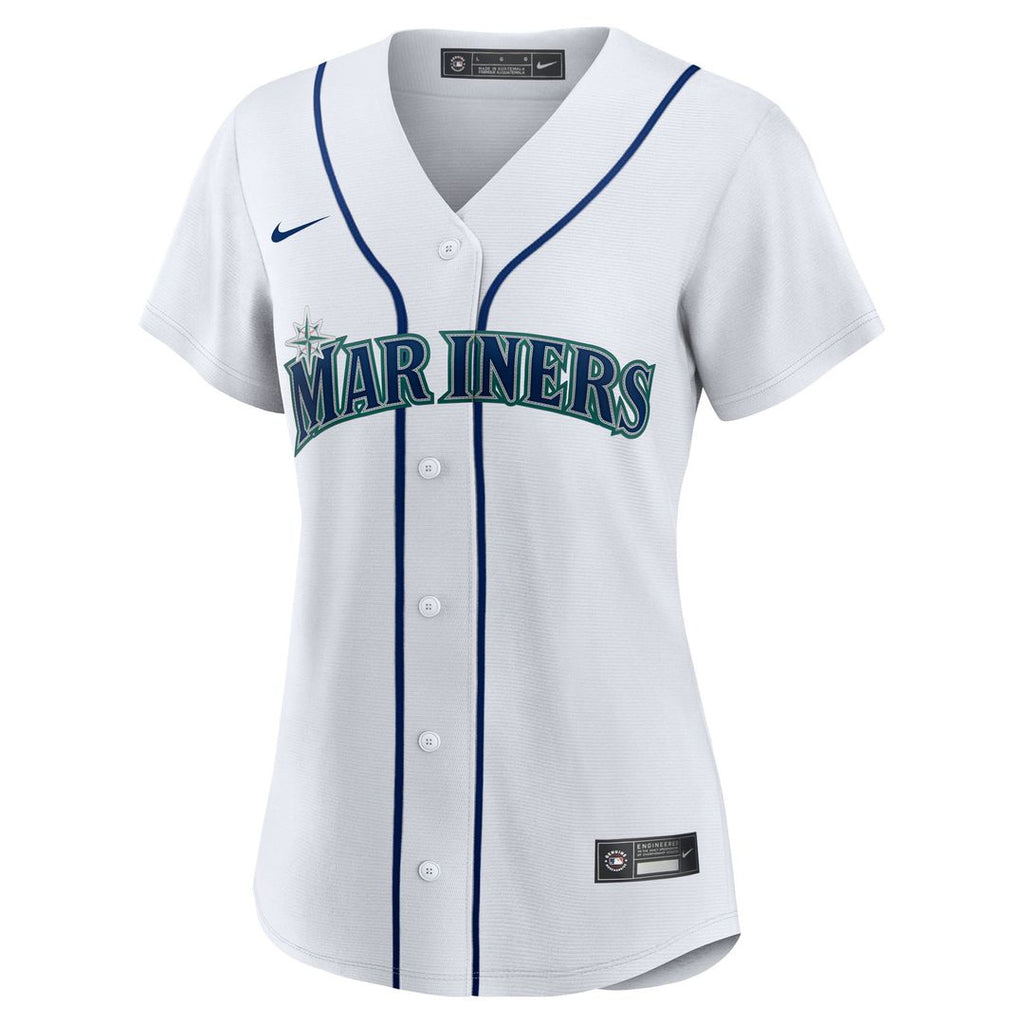 Seattle Mariners Bryan Woo Women's Home Replica Jersey | White