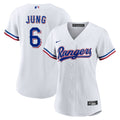 Texas Rangers Josh Jung Women's Home Replica Jersey | White