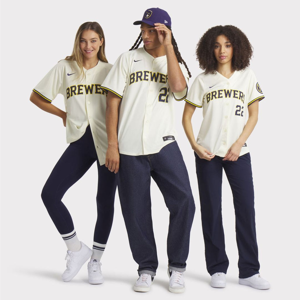 Milwaukee Brewers Christian Yelich Home Limited Jersey | Cream