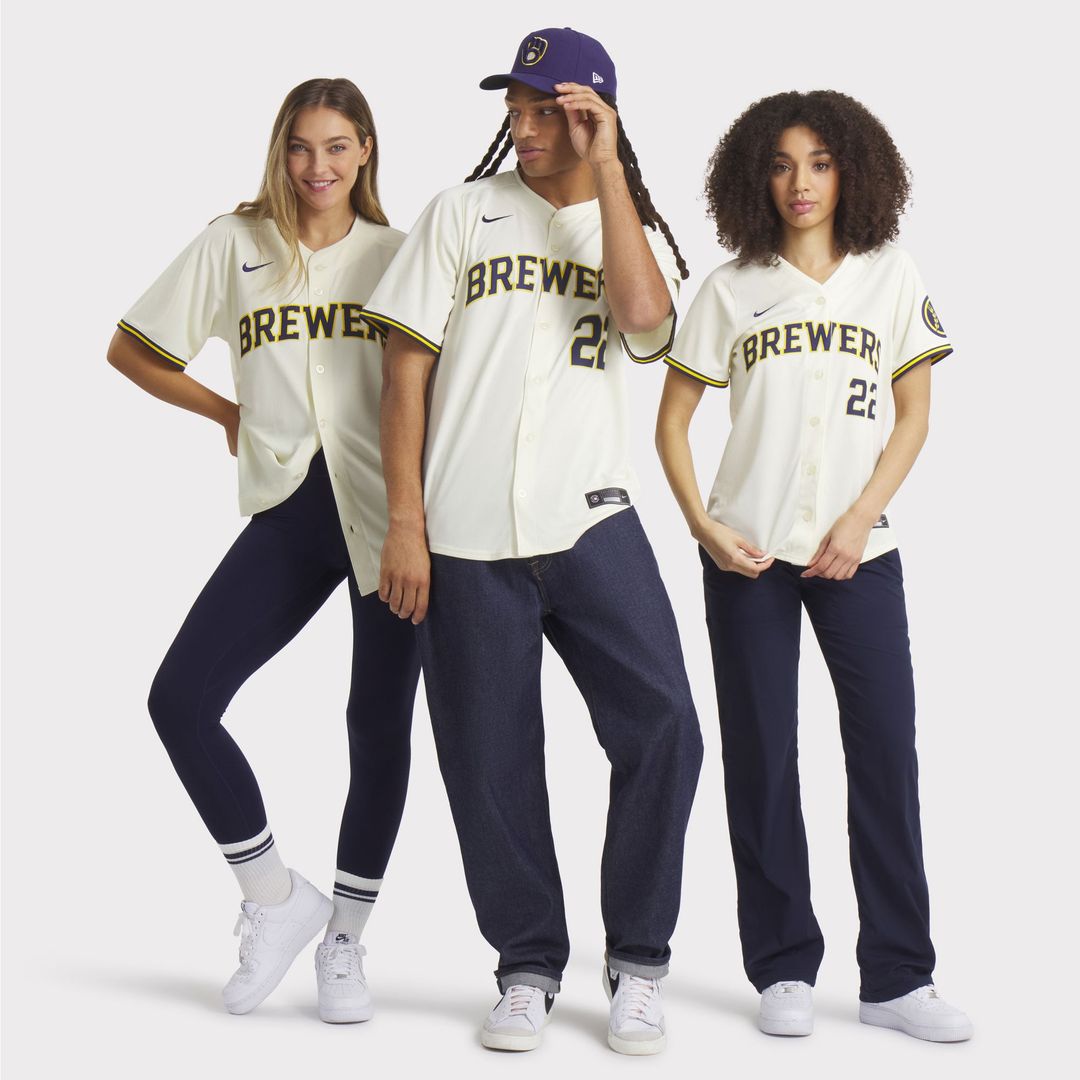 Milwaukee Brewers Christian Yelich Home Limited Jersey | Cream