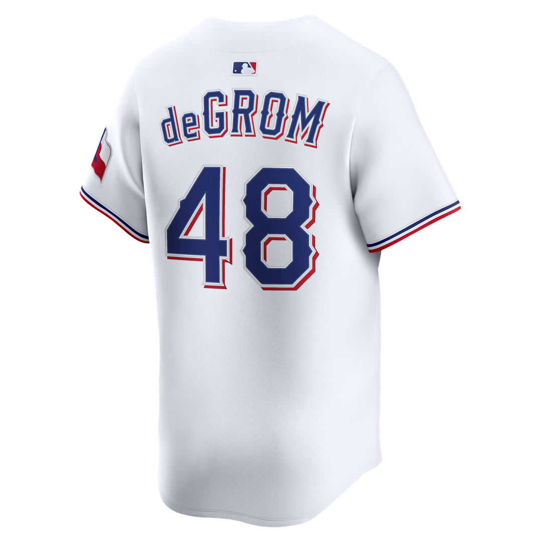 Texas Rangers Jacob deGrom Home Limited Jersey | White