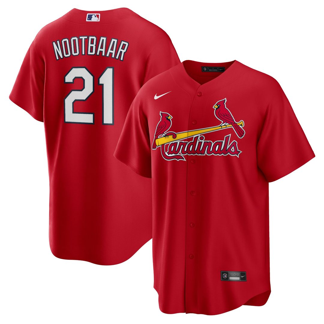 St. Louis Cardinals Lars Nootbaar Big & Tall Alternate Replica Jersey | Red