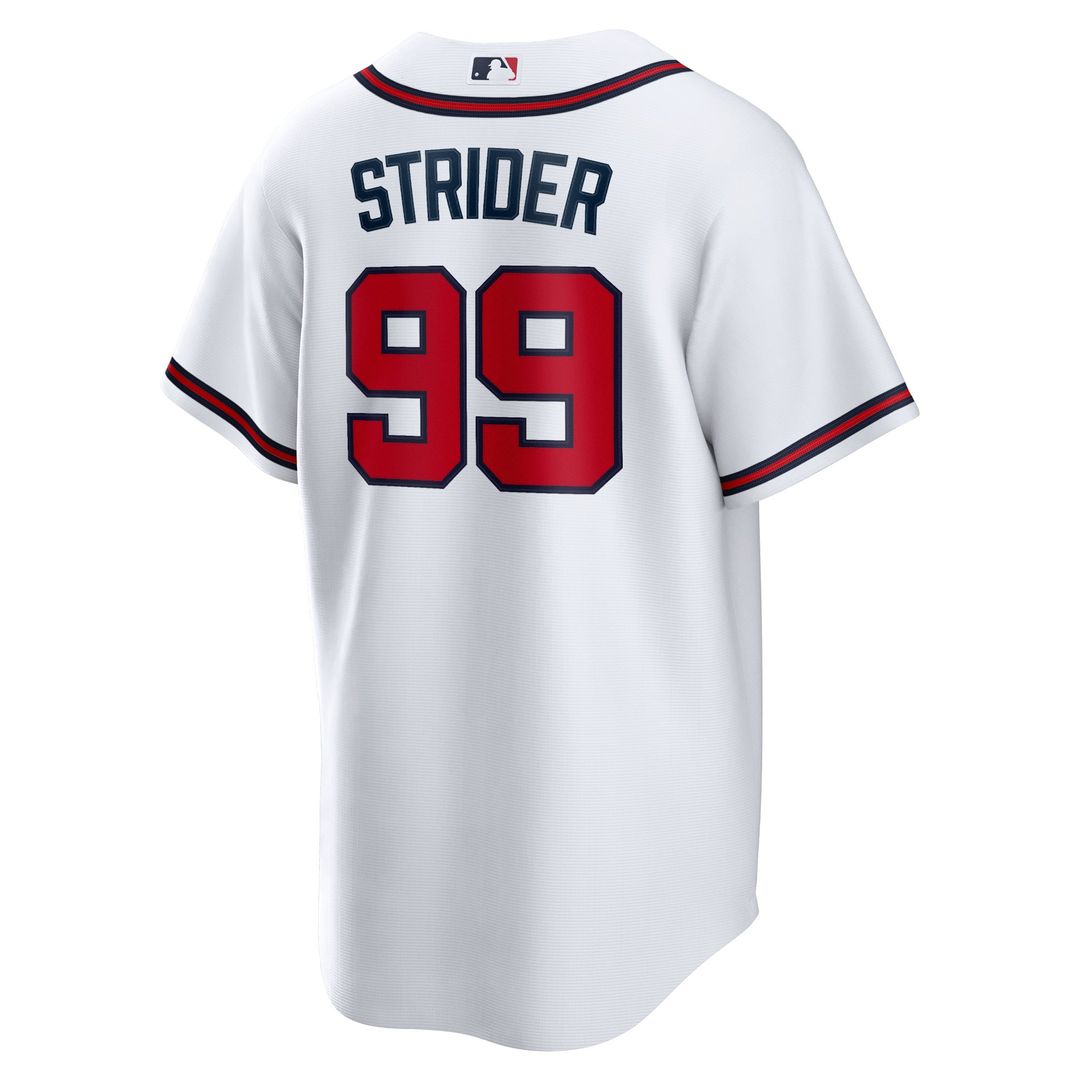Atlanta Braves Spencer Strider Replica Jersey | White