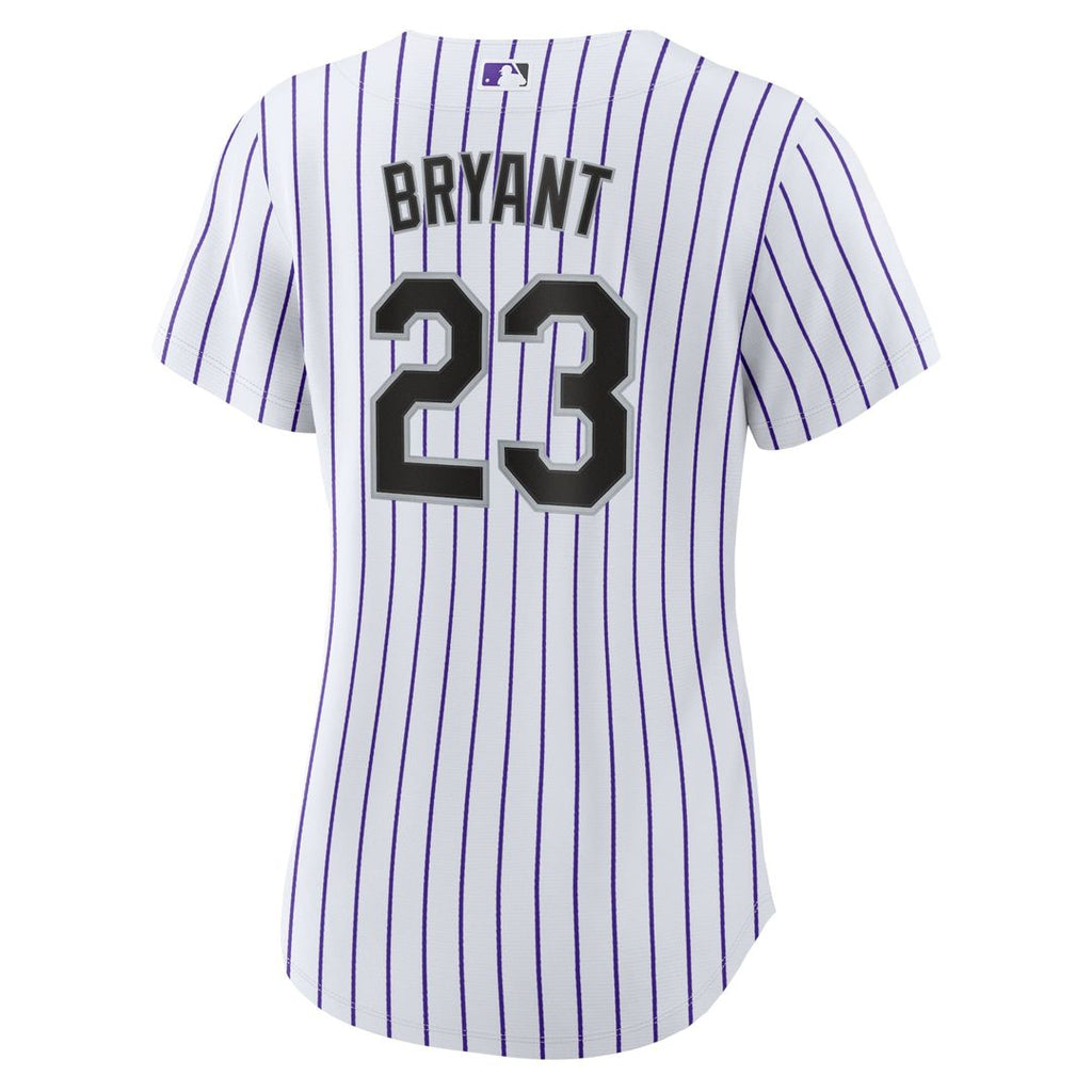 Colorado Rockies Kris Bryant Women's Replica Jersey | White/Purple
