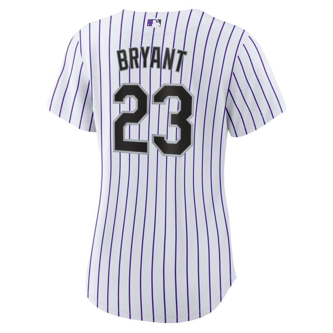 Colorado Rockies Kris Bryant Women's Replica Jersey | White/Purple