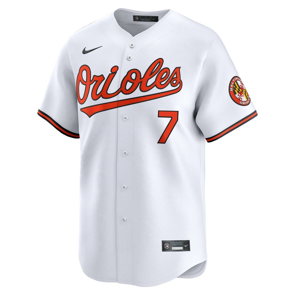Baltimore Orioles Jackson Holliday Home Limited Jersey | White