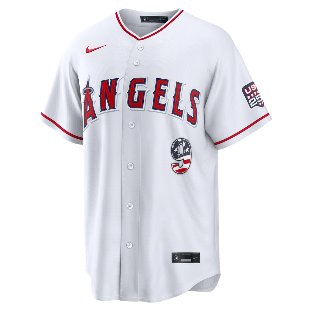 Los Angeles Angels Zach Neto USA 250 Fourth of July Stadium Jersey | White