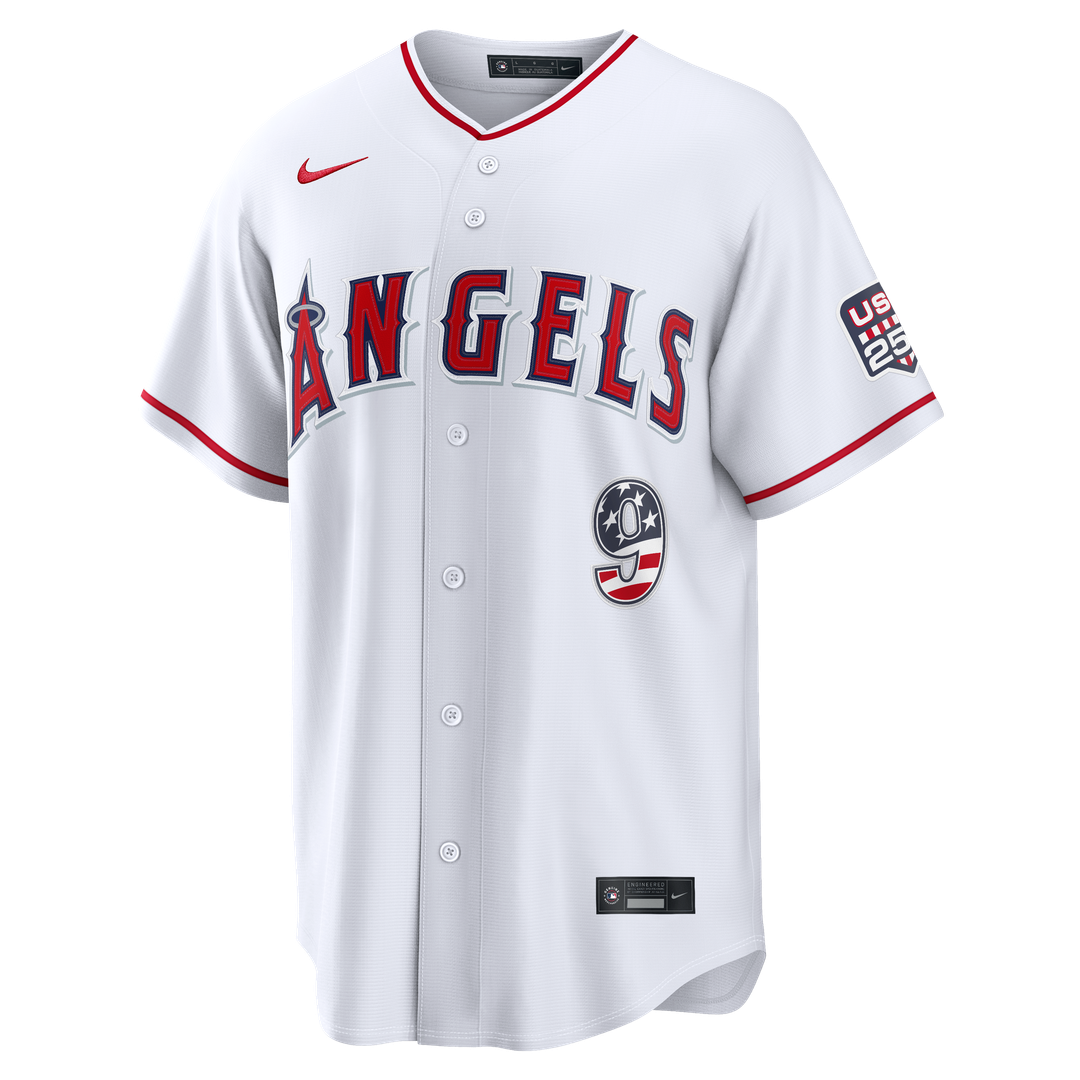 Los Angeles Angels Zach Neto USA 250 Fourth of July Stadium Jersey | White