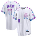 Kansas City Royals Maikel Garcia 2026 City Connect Stadium Jersey | White
