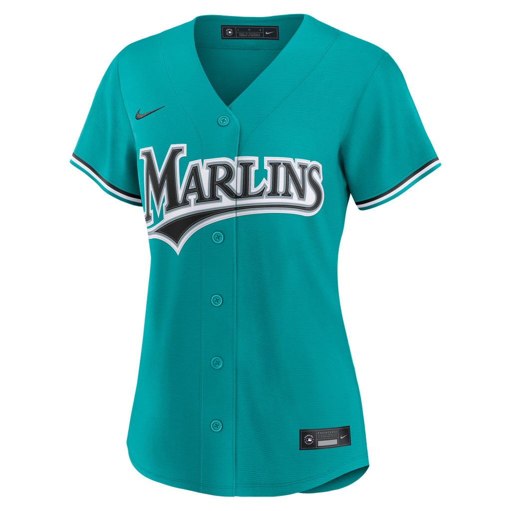 Miami Marlins Women's Alternate Replica Jersey | Teal