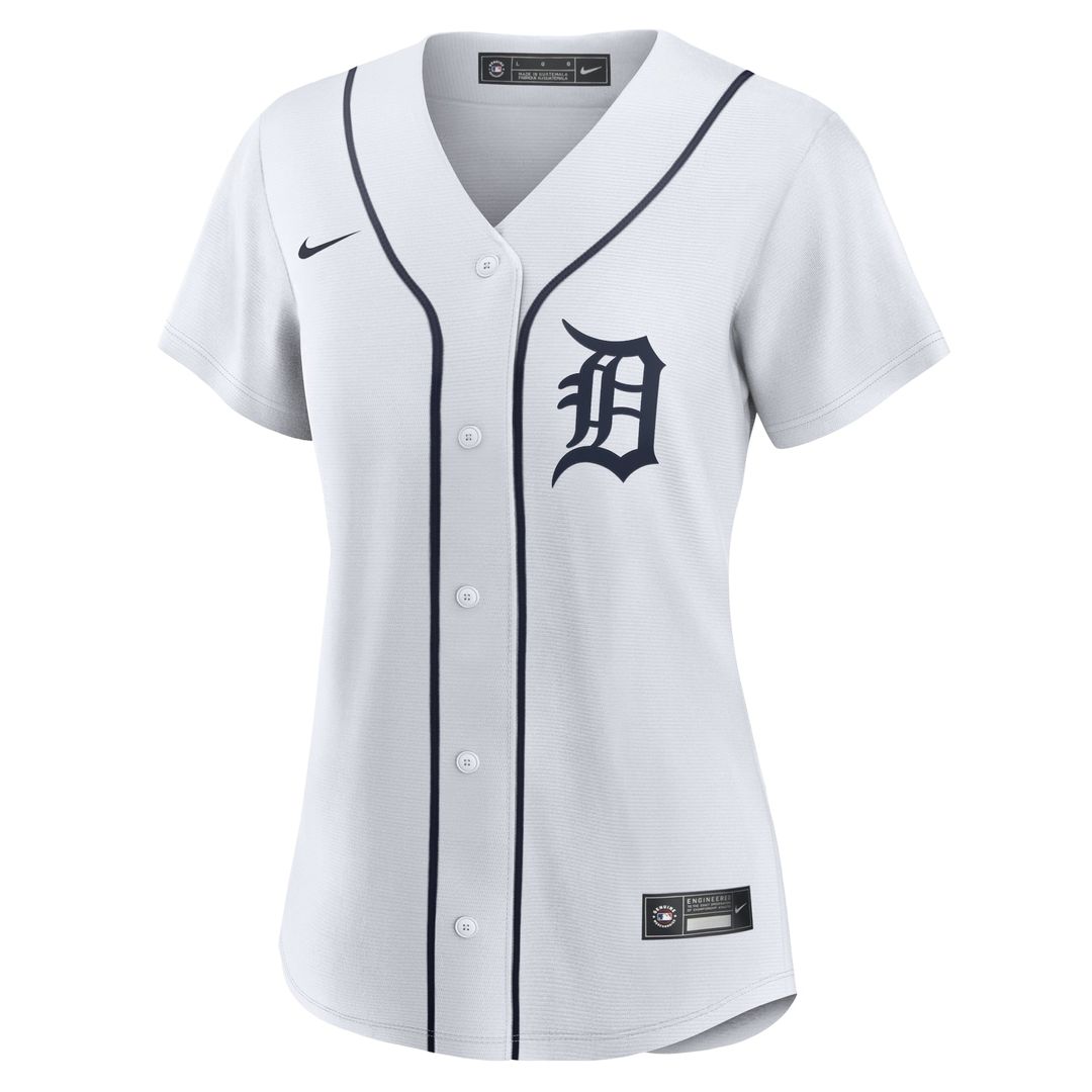 Detroit Tigers Women's Home Replica Team Jersey | White