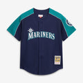 Seattle Mariners Ichiro Suzuki 2006 Cooperstown Mesh Batting Practice Button-Up Jersey | Navy