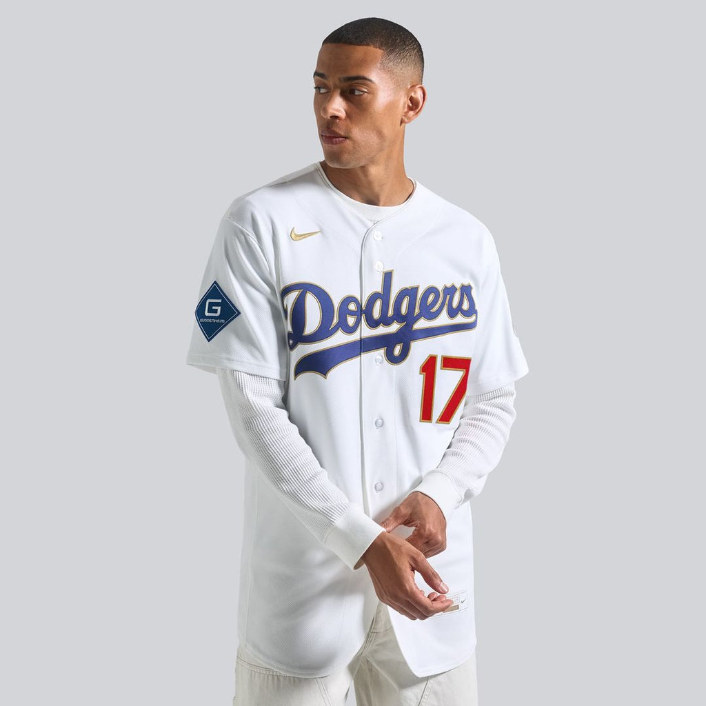 Los Angeles Dodgers Shohei Ohtani 2026 Gold Collection Authentic Jersey | White