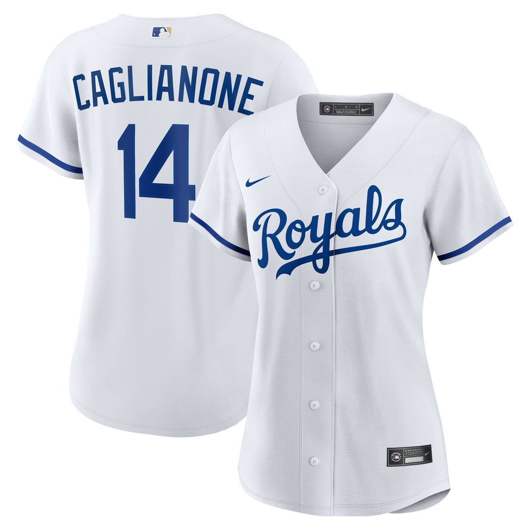 Kansas City Royals Jac Caglianone Women's Home Replica Jersey | White